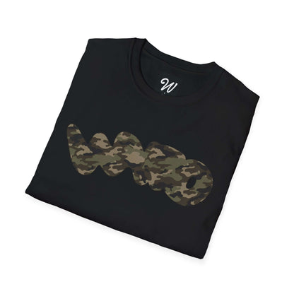 leichtes Camo T-Shirt Detail des Camouflage-Designs